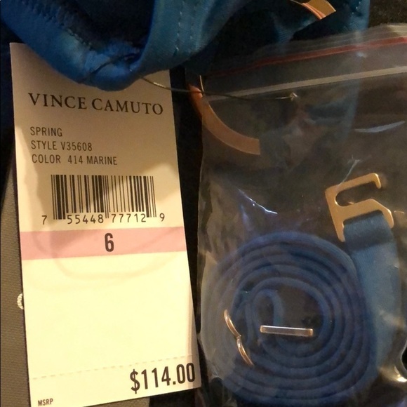 VINCE Camuto Marine Bandeau Cut Out One Piece - Picture 4 of 5